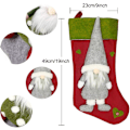 Miniatyrbild 2 av 5: Julstrumpa, 3 st stora julstrumpor hängande tomte C
