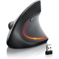 Miniatyrbilde 1 av 5: Dual Mode Lading Vertikal Mus 2.4G Trådløs Bluetooth 5.0 Ver