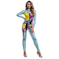 Pikkukuva 1 / 4: Naisten Halloween 3D-painettu Painajainen ennen joulua Sally-asu Body Jumpsuit Cosplay Juhla Naamiaisasu -NMAOV(XL B)