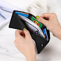 Miniatyrbild 3 av 5: Dam Läder Plånbok RFID Blockering Bifold Handväska Damkort Hållare