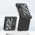 Miniatyrbillede 1 af 5: PC Skin Feel Etui til OPPO Find N3 Flip (Sort)