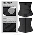 Miniatyrbild 3 av 3: 100% Ny, midjetränare Högkvalitativt svettbälte Slim Body Shaper Bastu Gym Shapewear (Grå)
