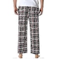 Miniatyrbillede 4 af 5: Herreternet bomulds pyjamasbukser/YY(2XL Sort Hvid Rød)