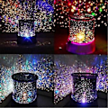Miniatyrbillede 4 af 4: 2 stk. Star Master USB Projektionslampe Romantisk Stjernehimmel LED Natlampe