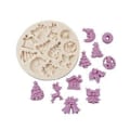 Miniatyrbillede 5 af 5: Chokolade Fondant Kage Silikoneform Slik Hjort Klokke Snemand Forme DIY Bage Dekoreringsværktøj til Dessert Kage Grå