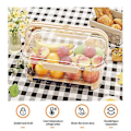 Miniatyrbild 4 av 5: Transparent Crisper Box med Dräneringsplatta Multifunktionell Förvaringslåda för Kylskåp för Skollunch (Grön)