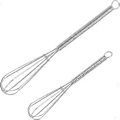 Miniatyrbillede 1 af 5: Mini Piskeris Rustfrit Stål, Lille Piskeris 2 Stykker, Piskning, Røring, Blanding af Ingredienser, Blanding af Saucer