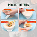 Miniatyrbild 3 av 5: 3-i-1 Dumplingtillverkare Manuell Degpressare Dumplingomslagspress Automatisk Dumplingtillverkare Form