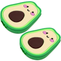 Miniatyrbild 1 av 5: 2 st Avocado-formade sladdskydd i silikon, söta och roliga