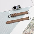 Miniatyrbilde 5 av 5: Lærreim for Fitbit Luxe S (Brun)