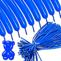 Miniatyrbilde 1 av 5: Blå 260 Lange Ballonger 100 Pakk Mørk Blå Modellering Lange Magiske Ballonger Tykkere Latex Vridning DIY Dyr Ballong For Bursdag Bryllup Jul Fes