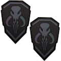 Miniatyrbillede 1 af 5: 2 stk. Mythosaur reflekterende patches - infrarøde patches