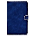 Pikkukuva 2 / 5: Lehmännahka-tekstuurista PU-tablettikuori Samsung Galaxy Tab A9+:lle (Sininen)
