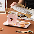 Miniatyrbild 4 av 4: Speciell Handväskeformad Kaffemugg Set, Leepesx med Fat & Sked (Rosa)