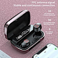 Miniatyrbilde 4 av 5: Hodetelefoner Bluetooth Trådløse Øretelefoner 5.1 Gaming Headset Ørepropper Sport Støyreduserende Løping TWS Mikrofon Ny (F9-Black)