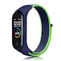 Miniatyrbillede 1 af 5: Nylon Vævet Urrem Til Xiaomi Mi Band 7 Til Xiaomi Mi Band 7 (Lime)