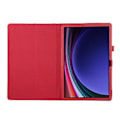 Pikkukuva 3 / 4: Litchi-tekstuurilla varustettu tabletin suojakotelo Samsung Galaxy Tab S9+:lle (Punainen)