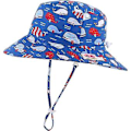 Pikkukuva 1 / 5: Home Prefer Lasten UPF52+ Safari-Aurinkolippis Hengittävä Bucket Hat Kesäpelilippis