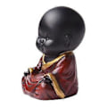 Miniatyrbillede 4 af 5: Resin Buddha Statue Små Børn Munk Figurer Te Kæledyr Ornament A( C)