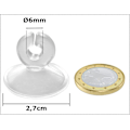 Miniatyrbillede 2 af 5: Lot 200 25 X Ø 27 Mm Sugerkop til Fe-lys Sugerkopper Gl