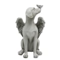 Miniatyrbillede 1 af 5: Hund Engel Dyreminde, Gravsted Markør Tribute Statue, 20*11*11CM