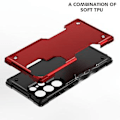 Miniatyrbilde 2 av 5: Sklisikker Armor-etui for Samsung Galaxy S23 Ultra 5G (Rød)