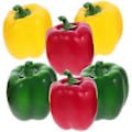 Pikkukuva 4 / 4: 6 kpl Tekomakean Paprika-Mallit Korkean Simulaation Vääri Paprika Leikki-lelu Vääri Ruoka-malli