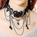 Miniatyrbilde 1 av 5: gothic krystall blonder hals, krage chokers halskjede (One size fits most-Style-C )