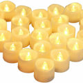 Miniatyrbilde 1 av 5: LED-lys Flimrende flammelys 24 stk, Elektriske lys Jul