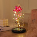 Miniatyrbillede 1 af 4: Galaxy Rose med LED-lys, lysende roseblomster, kunstig blomstergave til kone, mor, bedstemor