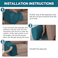 Miniatyrbillede 5 af 5: (A)Seng Organizer, Sofa Stol Protetor Cover Armrest Hængende Opbevaringspose Skridsikker Opbevaringspose med
