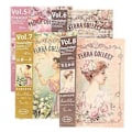 Miniatyrbild 1 av 2: 4 Böcker DIY Materialpapper DIY Hantverkspapper Blommönster Scrapbook Vintage Scrapbook-papper