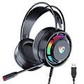 Miniatyrbilde 1 av 5: 3,5 mm Jack/USB Spillhodetelefon for PC, Bærbar datamaskin Bass Surround (7.1USB-versjon)