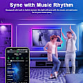 Miniatyrbillede 2 af 5: 10M LED-strimmel, Bluetooth LED-strimler med APP-styring og 20 knapper