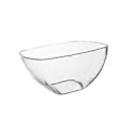 Miniatyrbillede 2 af 5: Salatskål Serveringsskål Akryl Gennemsigtig Blandeskål Letvægts Serveringsfad Snackskål Slikskål til Begivenheder Bar Bryllup (18cmx9.9cm)