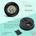 Miniatyrbillede 4 af 5: Mini Digital LCD Termometer Hygrometer Temperatur Fugtighed -50~