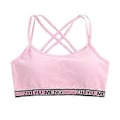 Miniatyrbild 3 av 5: Flickor Stretchbomulls-Bralette 4-pack, Studentväst-BH, Full Cup, Andningsbar BH med Vaddering, Tränings-Sport-BH (rosa)