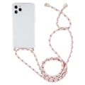 Pikkukuva 2 / 4: Neljän kulman TPU-kotelo narulla iPhone 15 Plus:lle (Vaaleanpunainen Keltainen)