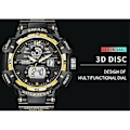 Miniatyrbilde 4 av 5: Herreklokke Mote Sport Utendørs Armbåndsur Mann Digital Stoppeklokke Quartz (Gull)