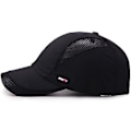 Miniatyrbillede 5 af 5: Mænd Kvinder Mesh Baseball Kasketter Sport Løbeåndbar Visir Hatte Sommer Unisex (Sort)