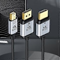 Miniatyrbilde 5 av 5: USB-C til DisplayPort-kabel 1,8 m 4K@60Hz, Thunderbolt 3 til DP-kabel (2)
