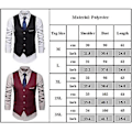 Miniatyrbilde 3 av 3: Menn Solid Formelle Knapper Vest med Lommer Business Office V-hals Ermeløs Blazer Vest (Lys Grå)