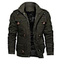 Miniatyrbild 2 av 4: Högkvalitativ Militär Taktisk Herrjacka, Andningsbar Lättviktsjacka, Trenchcoat (4XL khaki)