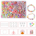 Miniatyrbillede 1 af 5: Børns DIY Perler Sæt DIY Armbånd Perler Kit Børns Smykkefremstilling DIY Armbånd Halskæder Børn til Makin