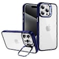 Miniatyrbild 1 av 5: iPhone 14 Pro Skal med Linsram, Stativ, TPU+Akryl (Stil C)