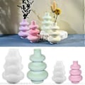 Miniatyrbillede 2 af 5: Blomstervase Form Silikone Betonform Rund Form Sukkulent Plantekasse Form Epoxy Resin Form Silikone Pen Holder Form S(S )