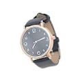 Miniatyrbillede 2 af 3: Afslappet Dameur Mode PU Læderrem Armbåndsur Quartz Ur til Damer Piger (Sort)