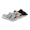 Miniatyrbilde 1 av 5: Sports MD Casual Sandaler for Kvinner Stor Størrelse Sommer Kilehæl Slippers (EU 38 Grå)