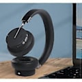 Miniatyrbillede 3 af 5: Bluetooth trådløse hovedtelefoner med mikrofon, on-ear hovedtelefoner til smartphone laptop (sort)