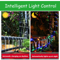 Miniatyrbillede 2 af 5: Udendørs solcellelysrør, 12M 100 LED-rørsolstrenge, 8